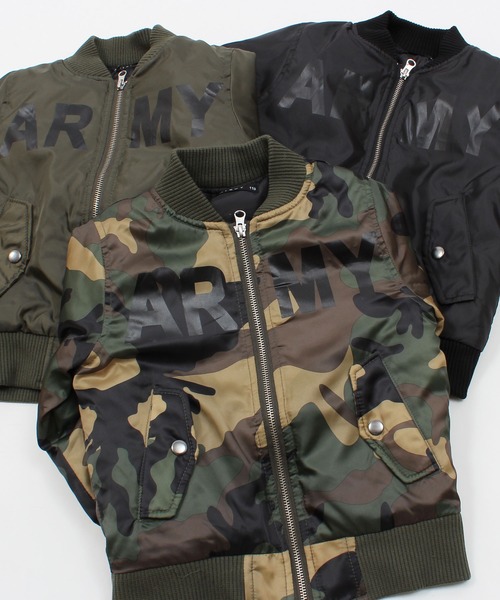THE CASUAL（カジュアル）の「MA-1 キッズ（MA-1・キッズ・ブラック/カーキ/カモフラージュ・110/120/130/140/150/160）」の9枚目の写真