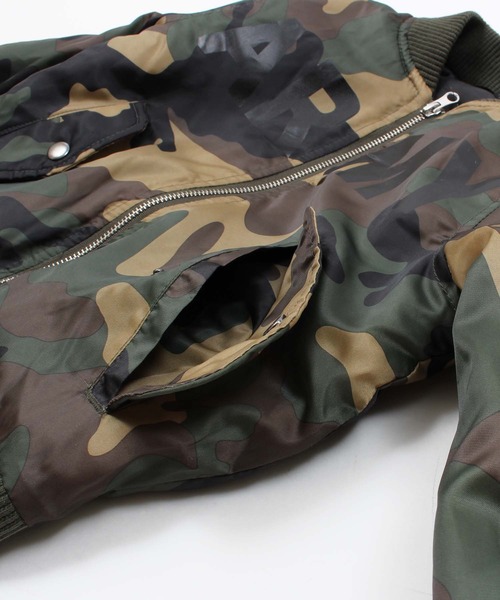 THE CASUAL（カジュアル）の「MA-1 キッズ（MA-1・キッズ・ブラック/カーキ/カモフラージュ・110/120/130/140/150/160）」の8枚目の写真