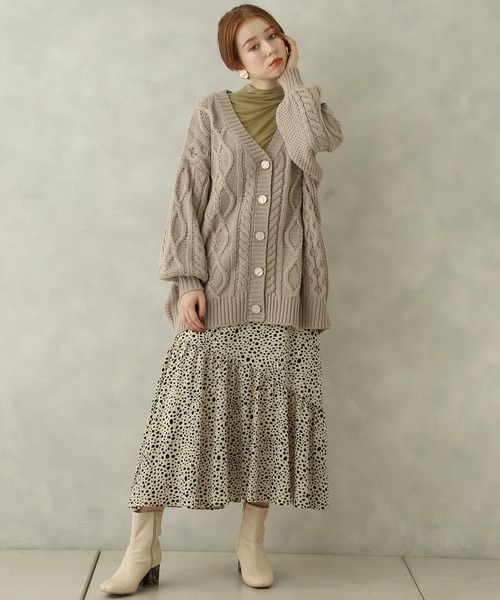 one after another NICE CLAUP(ワンアフターアナザーナイスクラップ)の「アシンメトリーマーメイドスカート(スカート・レディース・ブラウン/ベージュ系その他/グリーン系その他/ミント・FREE)」の12枚目の写真