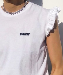 【SUPER FINE DRY】ラッフルタンクトップ HOLIDAY（ホリデイ）の「SUPER FINE DOUBLE RUFFLE TANK