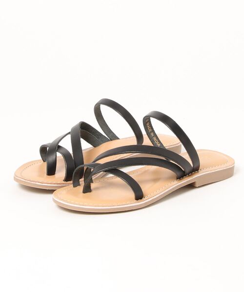 あしながおじさん（アシナガオジサン）の「リゾートサンダル / あしながおじさん（サンダル・レディース・ブラック/マルチ/レオパード/キャメル/レッド・LL/S/M/L）」の10枚目の写真