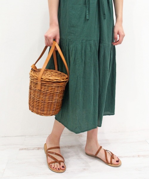 あしながおじさん（アシナガオジサン）の「リゾートサンダル / あしながおじさん（サンダル・レディース・ブラック/マルチ/レオパード/キャメル/レッド・LL/S/M/L）」の12枚目の写真