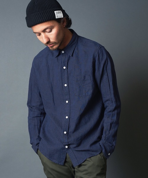 THE TWENTYSEVEN（ザ トゥエンティーセブン）の「The TWENTYSEVEN：LINEN STANDARD SHIRT リネンスタンダード シャツ（シャツ/ブラウス・メンズ・ホワイト/ブラック/ネイビー・M/L/XL）」の12枚目の写真