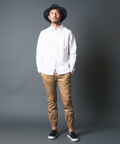 THE TWENTYSEVEN（ザ トゥエンティーセブン）の「The TWENTYSEVEN：LINEN STANDARD SHIRT リネンスタンダード シャツ（シャツ/ブラウス・メンズ・ホワイト/ブラック/ネイビー・M/L/XL）」の13枚目の写真