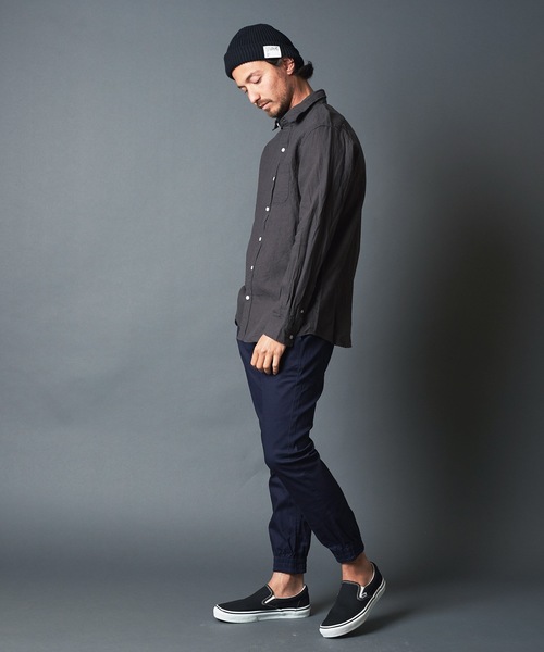 THE TWENTYSEVEN（ザ トゥエンティーセブン）の「The TWENTYSEVEN：LINEN STANDARD SHIRT リネンスタンダード シャツ（シャツ/ブラウス・メンズ・ホワイト/ブラック/ネイビー・M/L/XL）」の16枚目の写真