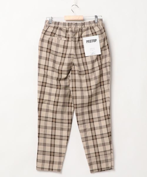 WEGO（ウィゴー）の「WEGO/TRチェックペグトップスラックス（スラックス・メンズ・ベージュ系その他2/ベージュ系その他3・MEDIUM/SMALL/LARGE）」の3枚目の写真