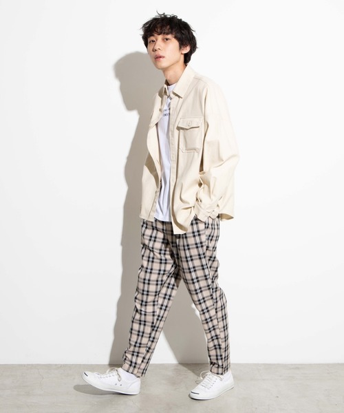 WEGO（ウィゴー）の「WEGO/TRチェックペグトップスラックス（スラックス・メンズ・ベージュ系その他2/ベージュ系その他3・MEDIUM/SMALL/LARGE）」の5枚目の写真