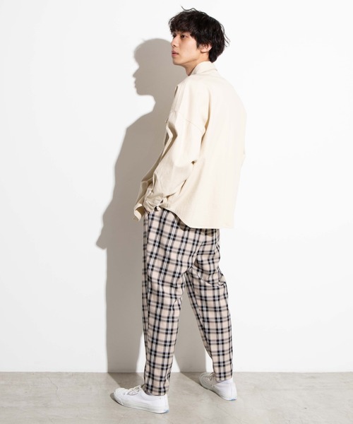 WEGO（ウィゴー）の「WEGO/TRチェックペグトップスラックス（スラックス・メンズ・ベージュ系その他2/ベージュ系その他3・MEDIUM/SMALL/LARGE）」の6枚目の写真