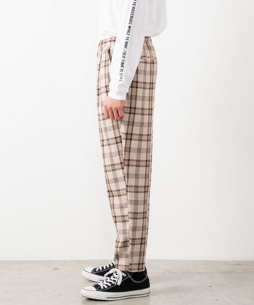 WEGO（ウィゴー）の「WEGO/TRチェックペグトップスラックス（スラックス・メンズ・ベージュ系その他2/ベージュ系その他3・MEDIUM/SMALL/LARGE）」の10枚目の写真