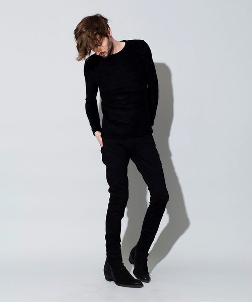 NO ID.（ノーアイディ）の「【NO ID.】Bicule Lamb Pile Crew Neck Pullover / ビキューレ ラム パイル クルーネック プルオーバー（ニット/セーター・メンズ・ライトグレー/ブラック/ネイビー/アイボリー/ダークグレー/ワイン・2/3/1）」の3枚目の写真