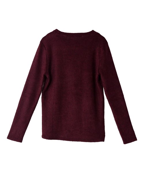 NO ID.（ノーアイディ）の「【NO ID.】Bicule Lamb Pile Crew Neck Pullover / ビキューレ ラム パイル クルーネック プルオーバー（ニット/セーター・メンズ・ライトグレー/ブラック/ネイビー/アイボリー/ダークグレー/ワイン・2/3/1）」の14枚目の写真