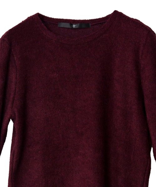 NO ID.（ノーアイディ）の「【NO ID.】Bicule Lamb Pile Crew Neck Pullover / ビキューレ ラム パイル クルーネック プルオーバー（ニット/セーター・メンズ・ライトグレー/ブラック/ネイビー/アイボリー/ダークグレー/ワイン・2/3/1）」の15枚目の写真