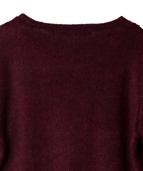 NO ID.（ノーアイディ）の「【NO ID.】Bicule Lamb Pile Crew Neck Pullover / ビキューレ ラム パイル クルーネック プルオーバー（ニット/セーター・メンズ・ライトグレー/ブラック/ネイビー/アイボリー/ダークグレー/ワイン・2/3/1）」の16枚目の写真