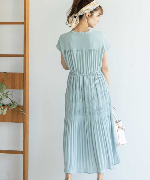 12Twelve Agenda(トゥエルブ アジェンダ)の「マジョリカプリーツシャツワンピース(ワンピース・レディース・ピンク/ミント/チャコールグレー・M)」の15枚目の写真