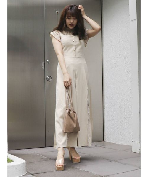 dazzlin(ダズリン)の「スプレースワンピース(ワンピース・レディース・アイボリー/ブラック・SMALL/MEDIUM)」の5枚目の写真