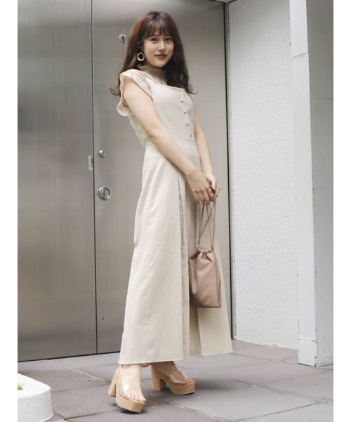 dazzlin(ダズリン)の「スプレースワンピース(ワンピース・レディース・アイボリー/ブラック・SMALL/MEDIUM)」の6枚目の写真