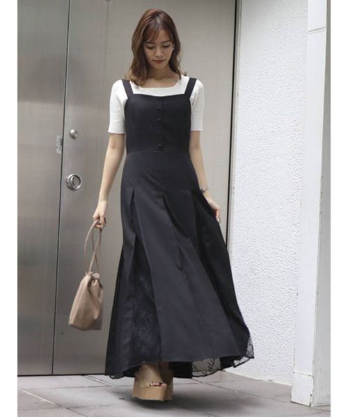 dazzlin(ダズリン)の「スプレースワンピース(ワンピース・レディース・アイボリー/ブラック・SMALL/MEDIUM)」の7枚目の写真