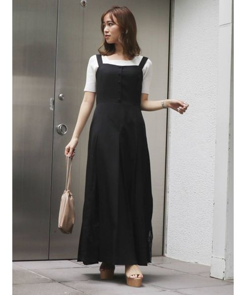 dazzlin(ダズリン)の「スプレースワンピース(ワンピース・レディース・アイボリー/ブラック・SMALL/MEDIUM)」の8枚目の写真