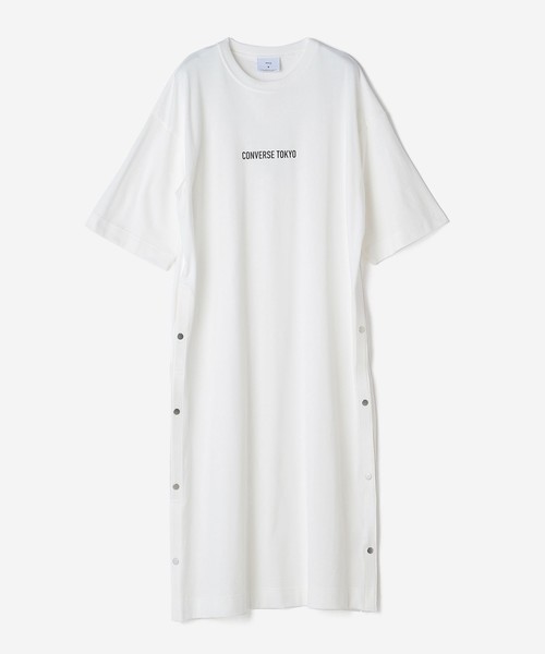 セール 脇スリットロングtシャツ ワンピース Converse Tokyo コンバーストウキョウ のファッション通販 Zozotown