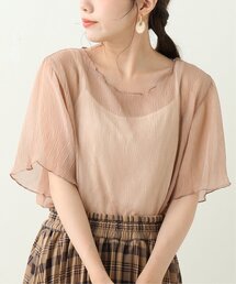 RAY CASSIN | 楊柳シアーメロ－ブラウス×キャミセット(シャツ/ブラウス)