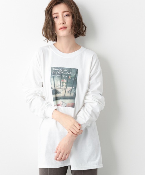 A part by（アパートバイ）の「Roberta　ロングスリーブTシャツ　918009（Tシャツ/カットソー・レディース・オフホワイト/ベージュ/グレー系その他4・FREE）」の2枚目の写真