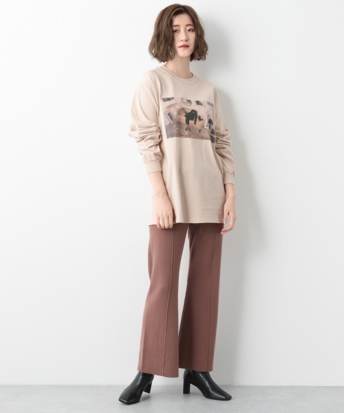 A part by（アパートバイ）の「Roberta　ロングスリーブTシャツ　918009（Tシャツ/カットソー・レディース・オフホワイト/ベージュ/グレー系その他4・FREE）」の15枚目の写真