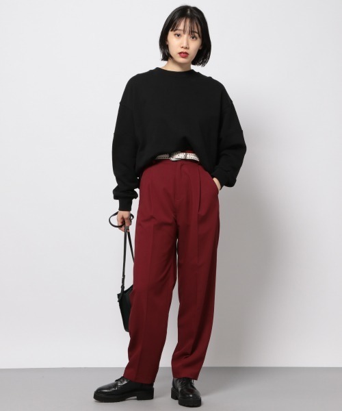 PAGEBOY（ページボーイ）の「バックオープンウラケプルオーバー(トレーナー/スウェット/裏毛)（スウェット・レディース・オフホワイト/ブラック/ダークブラウン/パープル・FREE）」の11枚目の写真