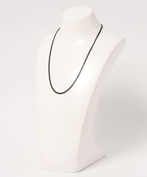 Anthe（アンテ）の「Anthe / stainless necklacce flat link chain type（ネックレス・レディース・ブラック/ゴールド/シルバー・FREE）」の9枚目の写真