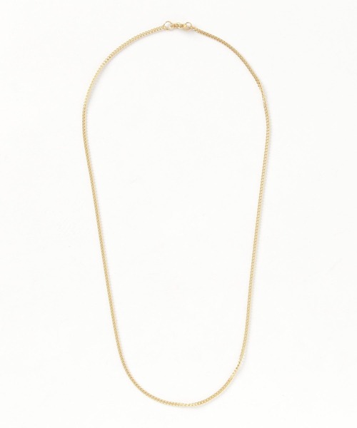Anthe（アンテ）の「Anthe / stainless necklacce flat link chain type（ネックレス・レディース・ブラック/ゴールド/シルバー・FREE）」の4枚目の写真