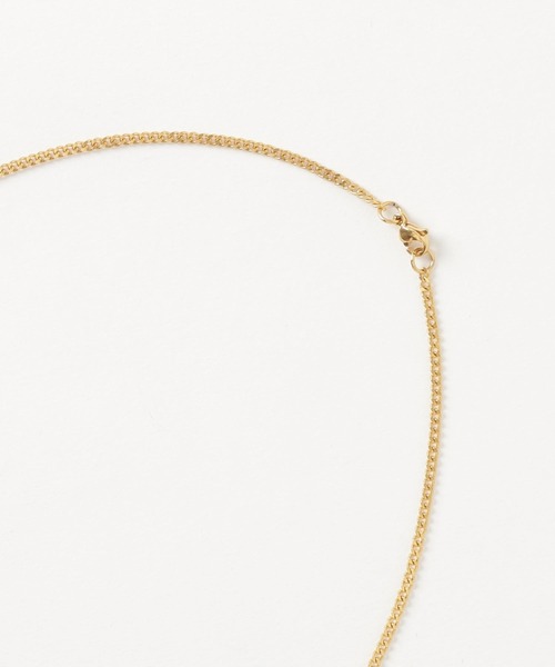 Anthe（アンテ）の「Anthe / stainless necklacce flat link chain type（ネックレス・レディース・ブラック/ゴールド/シルバー・FREE）」の5枚目の写真