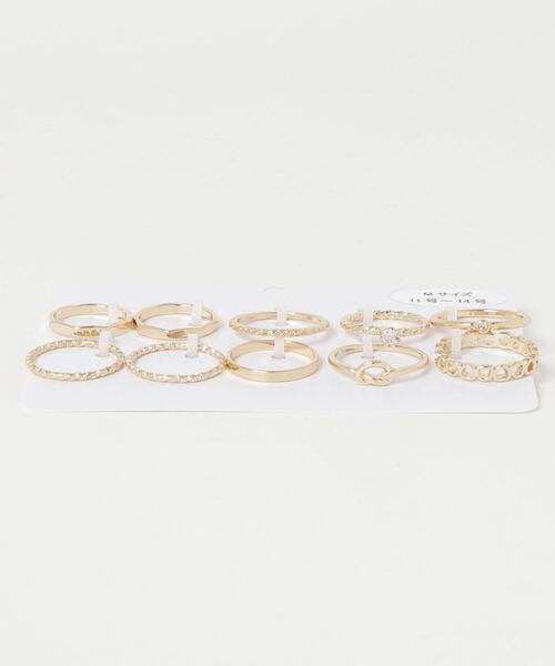 WEGO（ウィゴー）の「WEGO/【10点セット】セットリング（リング・レディース・シルバー/ゴールド・SMALL/MEDIUM）」の8枚目の写真