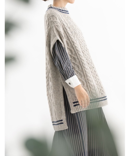 nop de nod（ノップドゥノッド）の「3ゲージアランチュニックベスト  