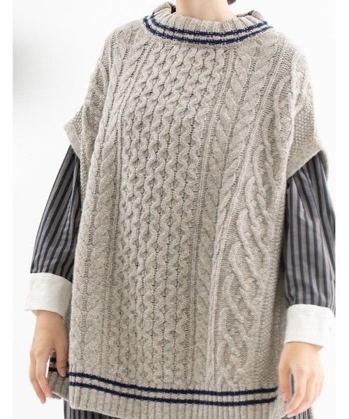 nop de nod（ノップドゥノッド）の「3ゲージアランチュニックベスト  