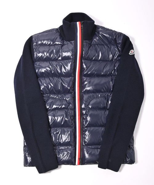モンクレール MAGLIONE TRICOT CARDIGAN ロゴワッペン Moncler Maglione Tricot Cardigan in Black | FWRD