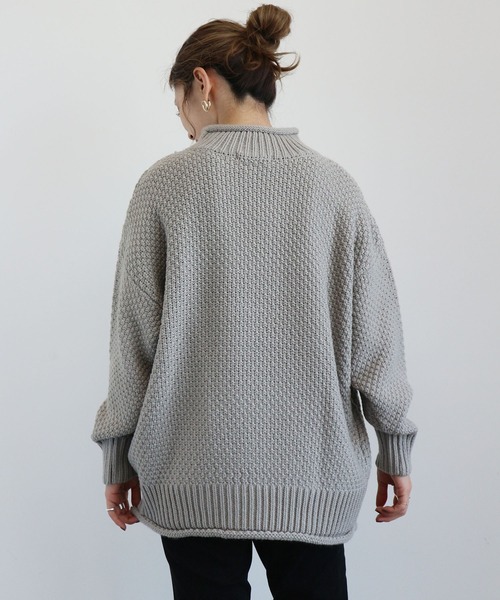 AMERICAN HOLIC（アメリカンホリック）の「ポコポコニットハイネックプルオーバー　＊（ニット/セーター・レディース・アイボリー/ライトグレー/ブラック/ライトイエロー/ブルー・FREE）」の15枚目の写真