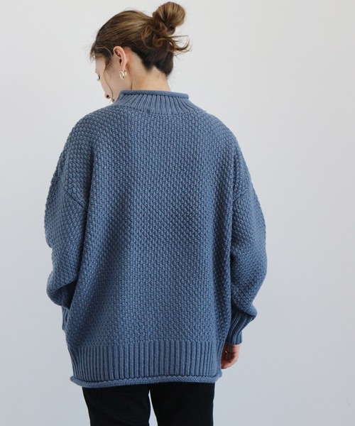 AMERICAN HOLIC（アメリカンホリック）の「ポコポコニットハイネックプルオーバー　＊（ニット/セーター・レディース・アイボリー/ライトグレー/ブラック/ライトイエロー/ブルー・FREE）」の17枚目の写真