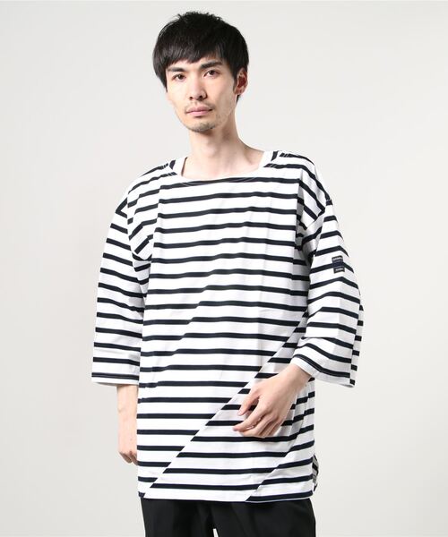 PHINGERIN（フィンガリン）の「PHINGERIN STROKE 3/4 TEE HIDE MARIN BORDER (PD-211-CS-021)（Tシャツ/カットソー・メンズ・ホワイト×ブラック/ブラック×ホワイト・MEDIUM/LARGE/X-LARGE）」の21枚目の写真