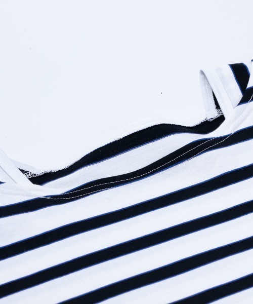 PHINGERIN（フィンガリン）の「PHINGERIN STROKE 3/4 TEE HIDE MARIN BORDER (PD-211-CS-021)（Tシャツ/カットソー・メンズ・ホワイト×ブラック/ブラック×ホワイト・MEDIUM/LARGE/X-LARGE）」の14枚目の写真