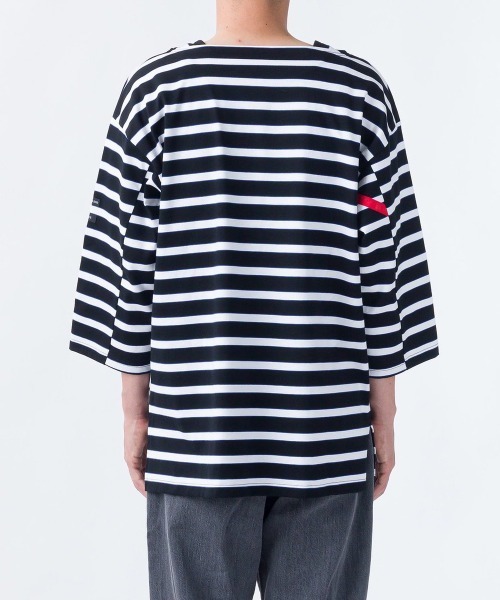 PHINGERIN（フィンガリン）の「PHINGERIN STROKE 3/4 TEE HIDE MARIN BORDER (PD-211-CS-021)（Tシャツ/カットソー・メンズ・ホワイト×ブラック/ブラック×ホワイト・MEDIUM/LARGE/X-LARGE）」の13枚目の写真