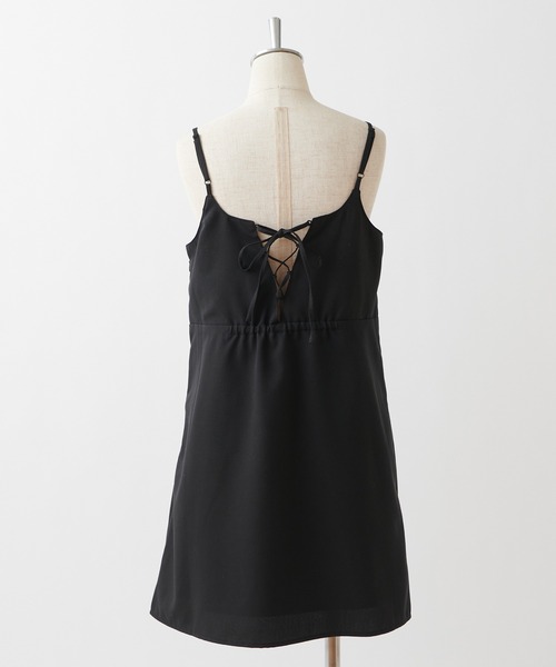 one after another NICE CLAUP（ワンアフターアナザーナイスクラップ）の「キャミジャンパースカート（ジャンパースカート・レディース・ホワイト系その他/ブラック/ブルーグレー/レオパード・FREE）」の18枚目の写真