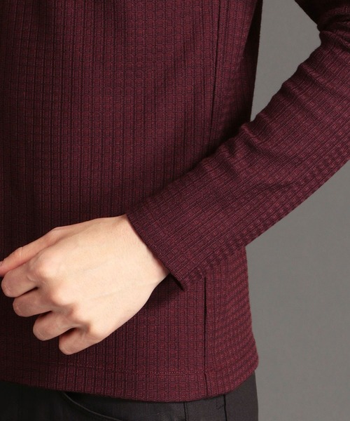 NICOLE CLUB FOR MEN（ニコルクラブフォーメン）の「ブロックリンクス長袖カットソー（Tシャツ/カットソー・メンズ・ホワイト/ボルドー/ブラック/その他1/ネイビー・LARGE/MEDIUM/X-LARGE）」の11枚目の写真