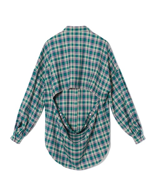CONVERSE STARS（コンバーススターズ）の「チェックブラウス（シャツ/ブラウス・レディース・ブラウン/グリーン・FREE）」の10枚目の写真
