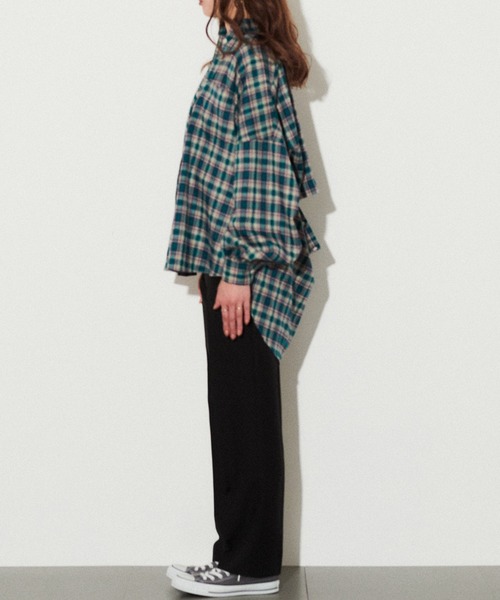 CONVERSE STARS（コンバーススターズ）の「チェックブラウス（シャツ/ブラウス・レディース・ブラウン/グリーン・FREE）」の20枚目の写真