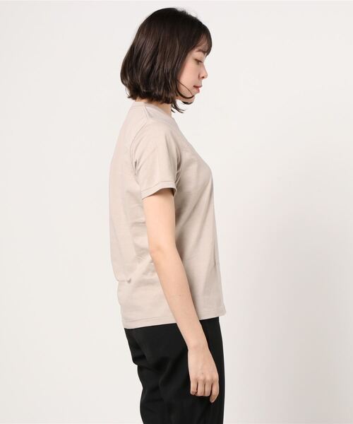BATONER(バトナー)の「【BATONER】GIZA87コットン スーベニアTシャツ BN-21SL-045 PACK T-SHIRT(DEGRASE COTTON)(Tシャツ/カットソー・レディース・ホワイト/ブラック/ベージュ/ネイビー・2)」の7枚目の写真