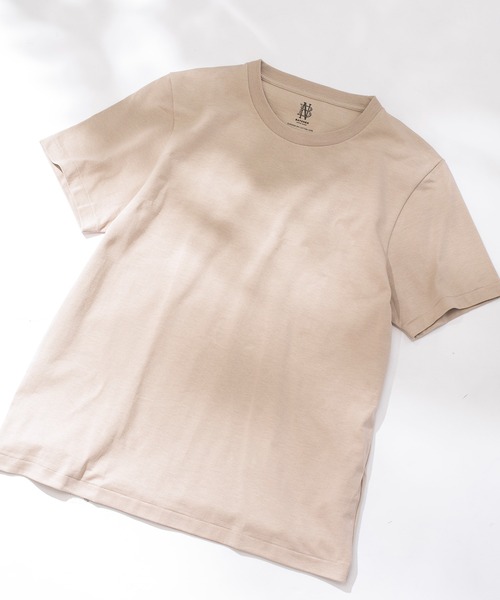 BATONER(バトナー)の「【BATONER】GIZA87コットン スーベニアTシャツ BN-21SL-045 PACK T-SHIRT(DEGRASE COTTON)(Tシャツ/カットソー・レディース・ホワイト/ブラック/ベージュ/ネイビー・2)」の3枚目の写真