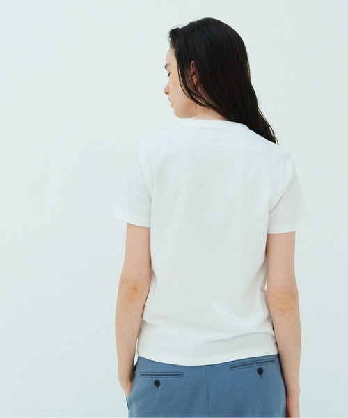 BATONER(バトナー)の「【BATONER】GIZA87コットン スーベニアTシャツ BN-21SL-045 PACK T-SHIRT(DEGRASE COTTON)(Tシャツ/カットソー・レディース・ホワイト/ブラック/ベージュ/ネイビー・2)」の5枚目の写真