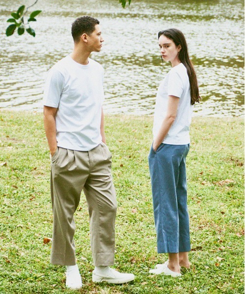 BATONER(バトナー)の「【BATONER】GIZA87コットン スーベニアTシャツ BN-21SL-045 PACK T-SHIRT(DEGRASE COTTON)(Tシャツ/カットソー・レディース・ホワイト/ブラック/ベージュ/ネイビー・2)」の6枚目の写真