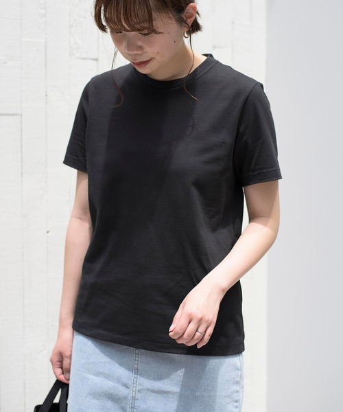 BATONER(バトナー)の「【BATONER】GIZA87コットン スーベニアTシャツ BN-21SL-045 PACK T-SHIRT(DEGRASE COTTON)(Tシャツ/カットソー・レディース・ホワイト/ブラック/ベージュ/ネイビー・2)」の10枚目の写真
