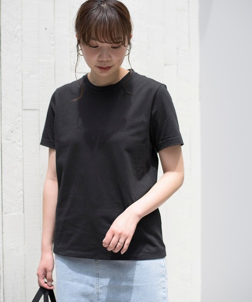 BATONER(バトナー)の「【BATONER】GIZA87コットン スーベニアTシャツ BN-21SL-045 PACK T-SHIRT(DEGRASE COTTON)(Tシャツ/カットソー・レディース・ホワイト/ブラック/ベージュ/ネイビー・2)」の11枚目の写真