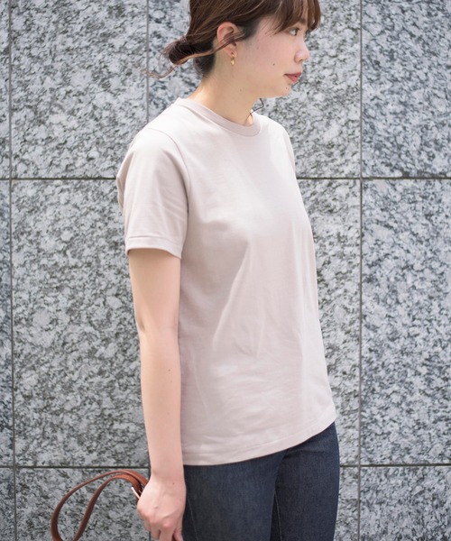 BATONER(バトナー)の「【BATONER】GIZA87コットン スーベニアTシャツ BN-21SL-045 PACK T-SHIRT(DEGRASE COTTON)(Tシャツ/カットソー・レディース・ホワイト/ブラック/ベージュ/ネイビー・2)」の15枚目の写真
